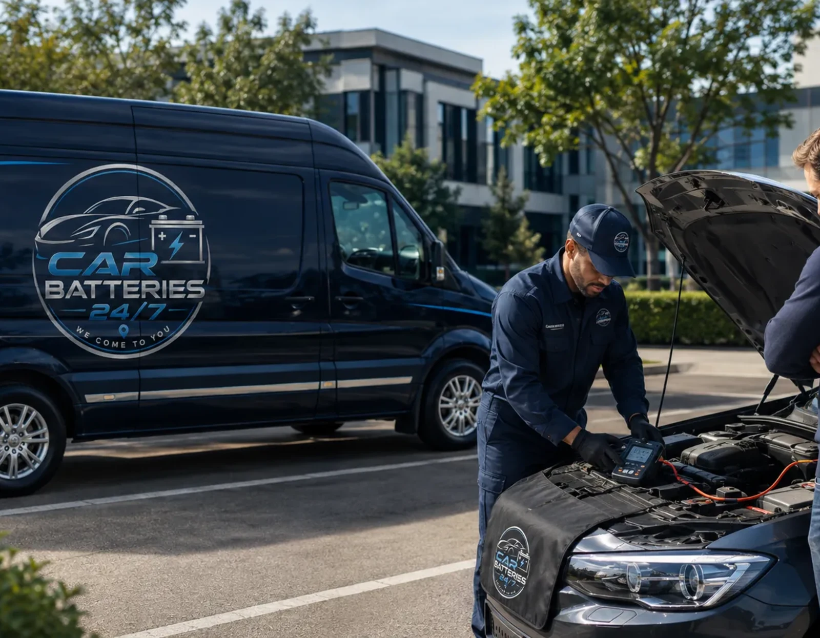 car batteries mobile testing before replacement and fitment